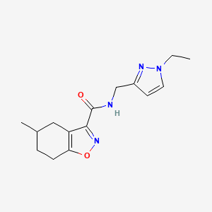 N-[(1-ethyl-1H-pyrazol-3-yl)methyl]-5-methyl-4,5,6,7-tetrahydro-1,2-benzisoxazole-3-carboxamide