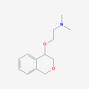molecular formula C13H19NO2 B461494 N-[2-(3,4-dihydro-1H-isochromen-4-yloxy)ethyl]-N,N-dimethylamine 