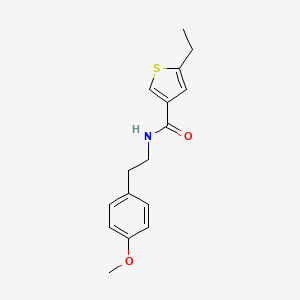 molecular formula C16H19NO2S B4614959 5-乙基-N-[2-(4-甲氧基苯基)乙基]-3-噻吩甲酰胺 