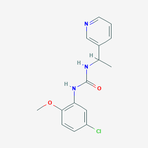 molecular formula C15H16ClN3O2 B4614968 N-(5-chloro-2-methoxyphenyl)-N'-[1-(3-pyridinyl)ethyl]urea 