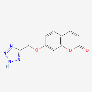 molecular formula C11H8N4O3 B4615034 7-(1H-tetrazol-5-ylmethoxy)-2H-chromen-2-one 