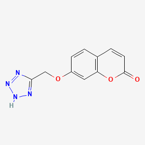 molecular formula C11H8N4O3 B4615034 7-(1H-四唑-5-基甲氧基)-2H-色烯-2-酮 