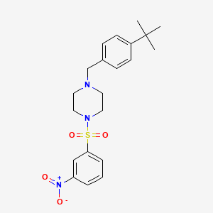 1-(4-tert-butylbenzyl)-4-[(3-nitrophenyl)sulfonyl]piperazine