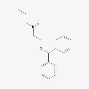 molecular formula C18H23NO B461504 N-[2-(benzhydryloxy)ethyl]-N-propylamine 