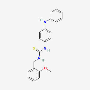 molecular formula C21H21N3OS B4615053 N-(4-anilinophenyl)-N'-(2-methoxybenzyl)thiourea 