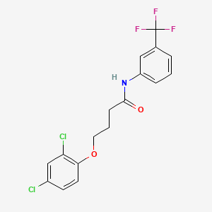 molecular formula C17H14Cl2F3NO2 B4615070 4-(2,4-dichlorophenoxy)-N-[3-(trifluoromethyl)phenyl]butanamide 