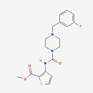 molecular formula C18H20FN3O3S B4615080 3-({[4-(3-氟苄基)-1-哌嗪基]羰基}氨基)-2-噻吩甲酸甲酯 