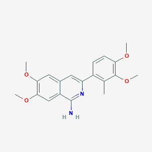 molecular formula C20H22N2O4 B461509 3-(3,4-Dimethoxy-2-methylphenyl)-6,7-dimethoxy-1-isoquinolinylamine 