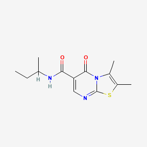 N-(sec-butyl)-2,3-dimethyl-5-oxo-5H-[1,3]thiazolo[3,2-a]pyrimidine-6-carboxamide