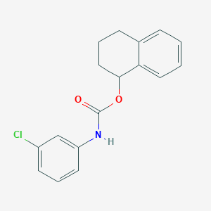 molecular formula C17H16ClNO2 B461511 1,2,3,4-Tetrahydro-1-naphthalenyl 3-chlorophenylcarbamate 