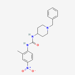 molecular formula C20H24N4O3 B4615143 N-(1-苄基-4-哌啶基)-N'-(2-甲基-4-硝基苯基)脲 