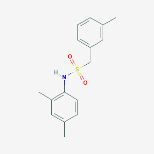 molecular formula C16H19NO2S B4615233 N-(2,4-dimethylphenyl)-1-(3-methylphenyl)methanesulfonamide 