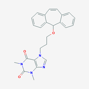 molecular formula C25H24N4O3 B461525 1,3-Dimethyl-7-[3-(2-tricyclo[9.4.0.03,8]pentadeca-1(15),3,5,7,9,11,13-heptaenyloxy)propyl]purine-2,6-dione 