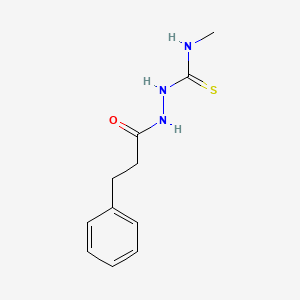 molecular formula C11H15N3OS B4615257 N-甲基-2-(3-苯基丙酰基)肼基碳硫酰胺 CAS No. 667435-86-1