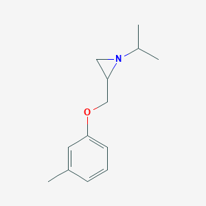 molecular formula C13H19NO B461526 1-Isopropyl-2-[(3-methylphenoxy)methyl]aziridine 