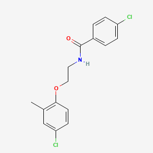 4-chloro-N-[2-(4-chloro-2-methylphenoxy)ethyl]benzamide