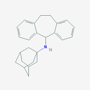 molecular formula C25H29N B461528 N-(1-adamantyl)-N-(10,11-dihydro-5H-dibenzo[a,d]cyclohepten-5-yl)amine 