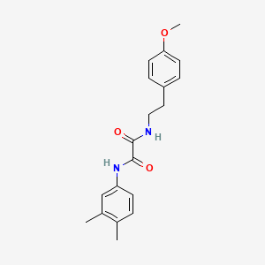 molecular formula C19H22N2O3 B4615285 N-(3,4-dimethylphenyl)-N'-[2-(4-methoxyphenyl)ethyl]ethanediamide 