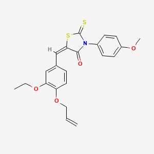 5-[4-(allyloxy)-3-ethoxybenzylidene]-3-(4-methoxyphenyl)-2-thioxo-1,3-thiazolidin-4-one