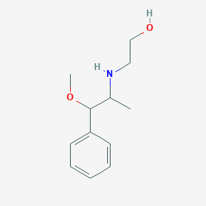 molecular formula C12H19NO2 B461530 2-[(2-Methoxy-1-methyl-2-phenylethyl)amino]ethanol 