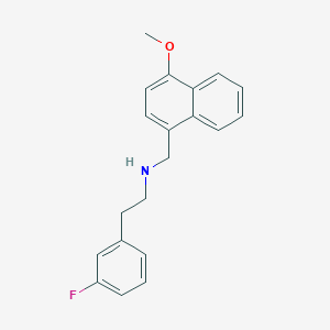 molecular formula C20H20FNO B4615357 2-(3-fluorophenyl)-N-[(4-methoxy-1-naphthyl)methyl]ethanamine 