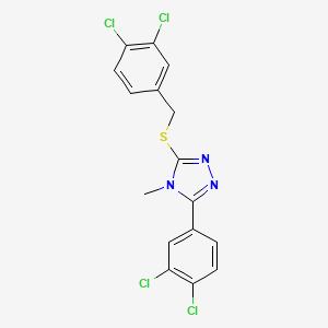 3-[(3,4-dichlorobenzyl)thio]-5-(3,4-dichlorophenyl)-4-methyl-4H-1,2,4-triazole