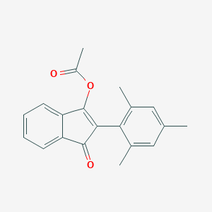 1H-Inden-1-one, 3-(acetyloxy)-2-(2,4,6-trimethylphenyl)-