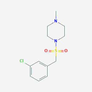 1-[(3-chlorobenzyl)sulfonyl]-4-methylpiperazine