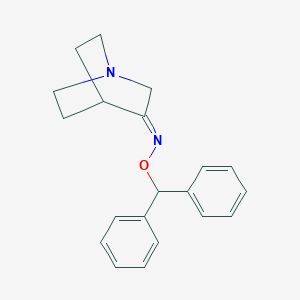 molecular formula C20H22N2O B461549 quinuclidin-3-one O-benzhydryloxime 