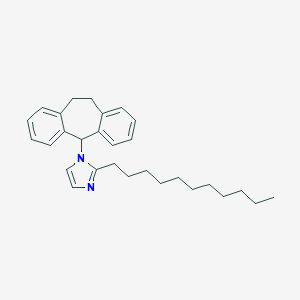 molecular formula C29H38N2 B461551 1-(10,11-dihydro-5H-dibenzo[a,d]cyclohepten-5-yl)-2-undecyl-1H-imidazole 
