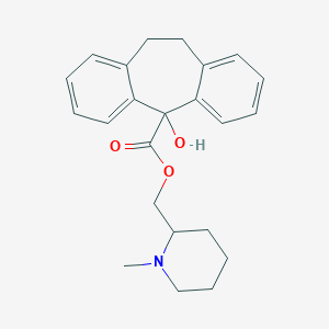 molecular formula C23H27NO3 B461552 (1-methyl-2-piperidinyl)methyl 5-hydroxy-10,11-dihydro-5H-dibenzo[a,d]cycloheptene-5-carboxylate 