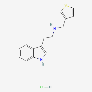 molecular formula C15H17ClN2S B4615527 [2-(1H-indol-3-yl)ethyl](3-thienylmethyl)amine hydrochloride 