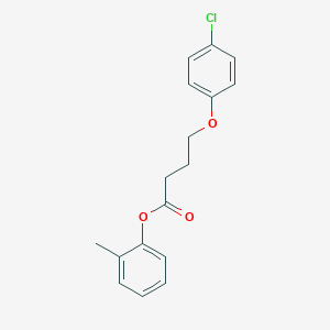 molecular formula C17H17ClO3 B4615541 2-methylphenyl 4-(4-chlorophenoxy)butanoate 