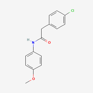 molecular formula C15H14ClNO2 B4615548 2-(4-chlorophenyl)-N-(4-methoxyphenyl)acetamide 
