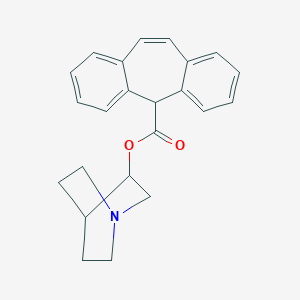 molecular formula C23H23NO2 B461555 1-azabicyclo[2.2.2]oct-3-yl 5H-dibenzo[a,d]cycloheptene-5-carboxylate 
