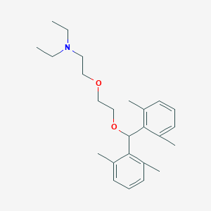 molecular formula C25H37NO2 B461558 2-[2-[bis(2,6-dimethylphenyl)methoxy]ethoxy]-N,N-diethylethanamine 
