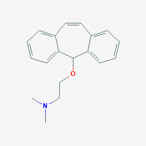 molecular formula C19H21NO B461560 N-[2-(5H-dibenzo[a,d]cyclohepten-5-yloxy)ethyl]-N,N-dimethylamine 