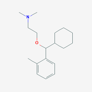 molecular formula C18H29NO B461561 2-[cyclohexyl-(2-methylphenyl)methoxy]-N,N-dimethylethanamine 