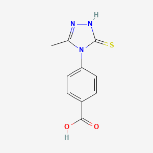 molecular formula C10H9N3O2S B4615610 4-(3-甲基-5-硫代-1,5-二氢-4H-1,2,4-三唑-4-基)苯甲酸 