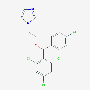 molecular formula C18H14Cl4N2O B461563 1-[2-[Bis(2,4-dichlorophenyl)methoxy]ethyl]imidazole 