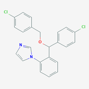 molecular formula C23H18Cl2N2O B461564 4-chlorobenzyl (4-chlorophenyl)[2-(1H-imidazol-1-yl)phenyl]methyl ether 