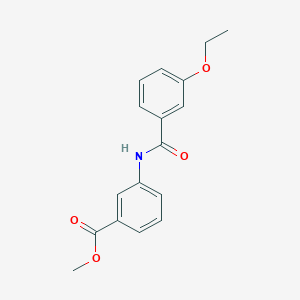 molecular formula C17H17NO4 B4615643 methyl 3-[(3-ethoxybenzoyl)amino]benzoate 