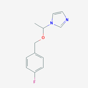 molecular formula C12H13FN2O B461568 1-[1-[(4-Fluorophenyl)methoxy]ethyl]imidazole 