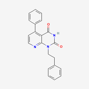 molecular formula C21H17N3O2 B4615727 5-phenyl-1-(2-phenylethyl)pyrido[2,3-d]pyrimidine-2,4(1H,3H)-dione 
