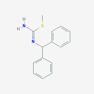 molecular formula C15H16N2S B461575 methyl N-benzhydrylimidothiocarbamate 