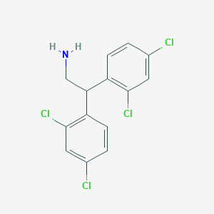 molecular formula C14H11Cl4N B461580 2,2-Bis(2,4-dichlorophenyl)ethylamine 