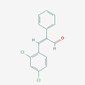 molecular formula C15H10Cl2O B461583 3-(2,4-Dichlorophenyl)-2-phenylacrylaldehyde 