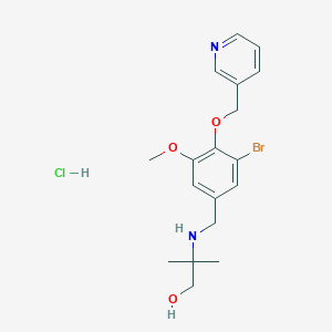 molecular formula C18H24BrClN2O3 B4615845 2-{[3-bromo-5-methoxy-4-(3-pyridinylmethoxy)benzyl]amino}-2-methyl-1-propanol hydrochloride 