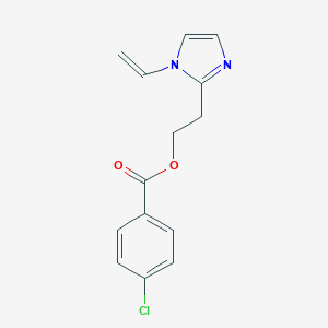 molecular formula C14H13ClN2O2 B461586 2-(1-vinyl-1H-imidazol-2-yl)ethyl 4-chlorobenzoate 