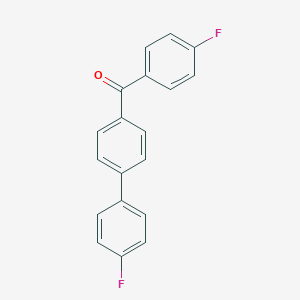 molecular formula C19H12F2O B461588 4-(4-Fluorophenyl)-4'-fluorobenzophenone 